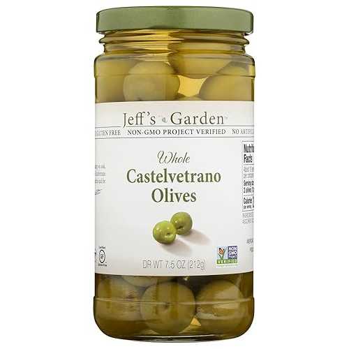Jeffs Naturals (容れものではありません) カステルヴェトラーノ オリーブ丸ごと Jeffs Naturals (NOT A CASE) Whole Castelvetrano Olives