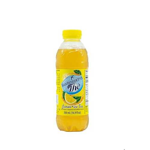 檸檬アイスティ ボトルアイスティードリンク イタリア共和国産 6個容器に並べる San Benedetto Lemon Ice Tea, Bottled Ice Tea Drink, Product of Italy, PACK OF 6