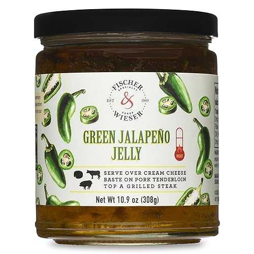 Fischer \u0026 Wieser Mild Green Jalapeno Jelly, 10.9 Oz., Pack Of 6