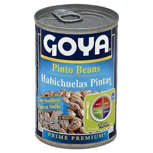 Goya Premium Low Sodium Pinto Beans, 15.5-Ounce (Pack of 24)