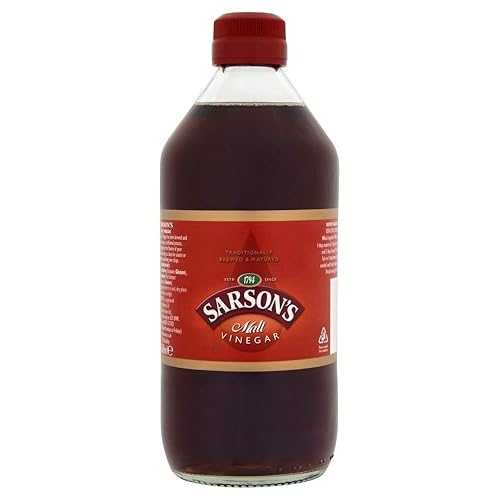 サーソンズ モルト 酢 (568ml) - 2 個容器に並べる Sarsons Sarson\u0027s Malt Vinegar (568ml) - Pack of 2