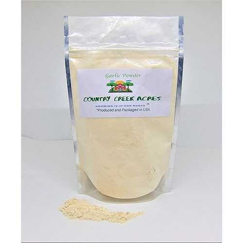 5 Lbs Garlic Powder - Dehydrated garlic used インチ cooking for flavor enhancement. - Country Creek LLC COUNTRY CREEK ACRES GROWING IS IN OUR ROOTS 5 Lbs Garlic Powder - Dehydrated garlic used インチ cooking for flavor enhance