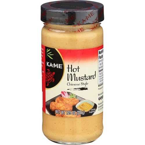 Ka-Me 熱っぽい洋芥子中華風、7.25薬局衡オンス (6個風呂敷き包み) Ka-Me Hot Mustard Chinese Style, 7.25 Ounce (Pack of 6)