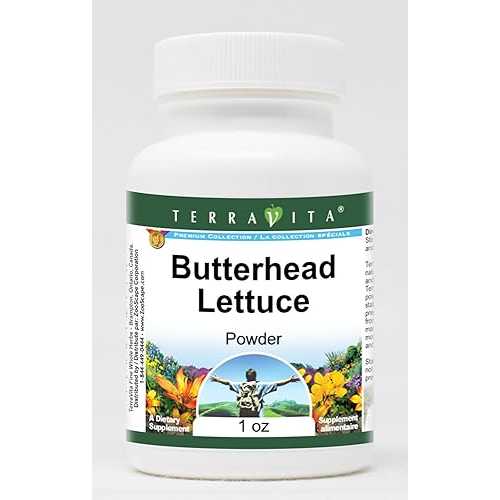 バターヘッドレタスパウダー (1 薬局衡オンス、ZIN: 520688) - 3 容器に並べる Terravita Butterhead Lettuce Powder (1 薬局衡オンス, ZIN: 520688) - 3 Pack