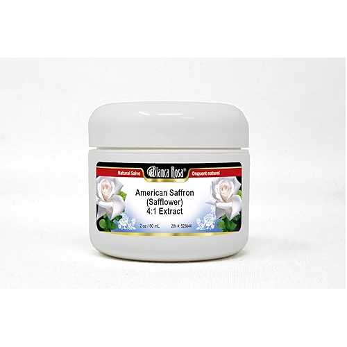 Bianca Rosa American Saffron (Safflower) 4:1 Extract Salve (2 薬局衡オンス, ZIN: 523844) - 3 Pack