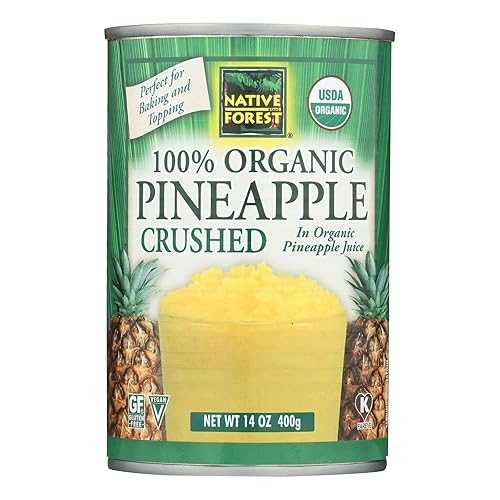 Native Forest Pineapple Organic Crushed, 14-Ounce (Pack of 6) ( Value Bulk Multi-pack)