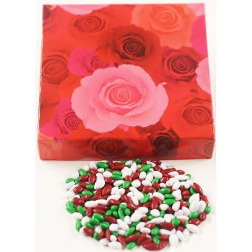 Scott\u0027s Cakes クリスマス 交ぜ合わせる 黒茶で覆われた向日葵の種 1 英国ポンドのサクラ色の薔薇の箱に入っています Scott\u0027s Cakes Christmas Mix Chocolate Covered Sunflower Seeds インチ a 1 Pound Pink Roses Box