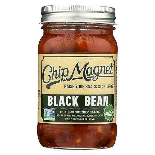 Chip Magnet Salsa Sauce Appeal Salsa - Black Bean - Case of 6 - 16 薬局衡オンス6