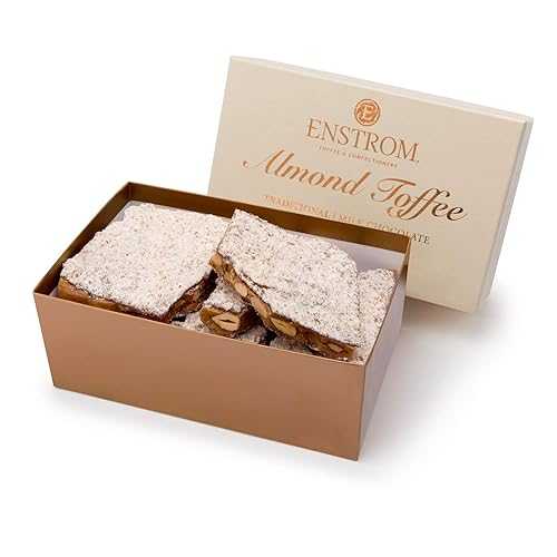 Enstrom Milk Chocolate Almond Toffee 2重量ポンド box / Handcrafted / Gluten Free / Kosher Dairy / All Natural