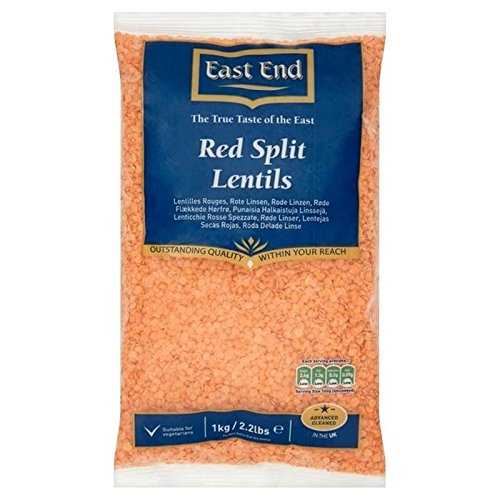 パン種挙げ句の果て 赤水晶体豆 1kg East End Red Lentils 1kg