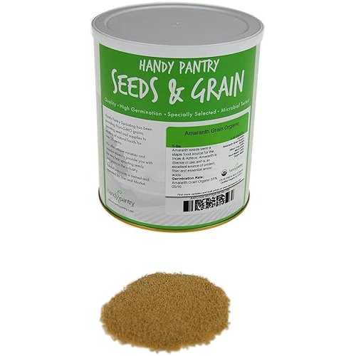 Handy Pantry Organic Amaranth Seeds- 5 Lbs- Grain Seed for Sprouting Sprouts, Cooking, Grinding for Flour, Soup, Food Storage \u0026 More