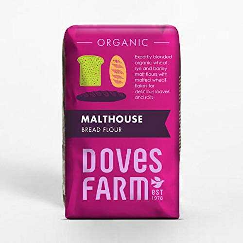 Doves Farm オーガニック モルトハウス粉 1kg - 2個風呂敷き包み DOVES FARM est 1978 Doves Farm Organic Malthouse Flour 1kg - Pack of 2