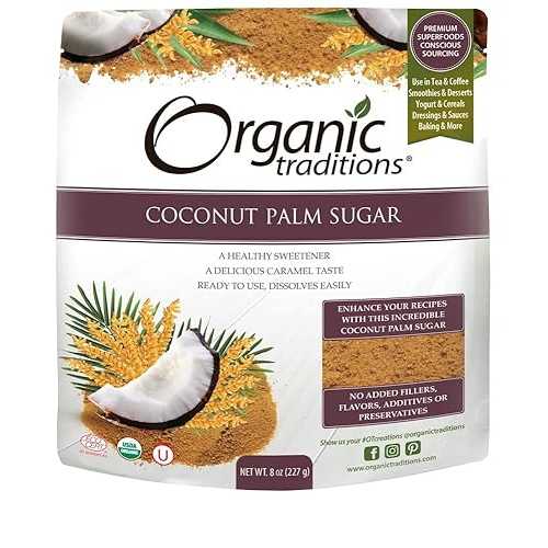 ココナツ パーム 上白糖 オーガニック 言い慣わし 16 薬局衡オンス 御徒面子 Organic Traditions Coconut Palm Sugar