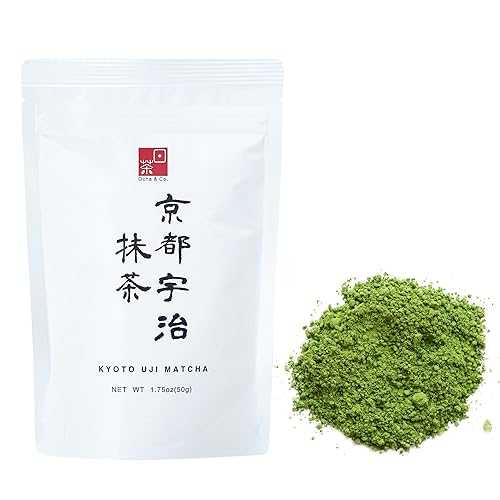 Ocha \u0026 Co. 京都宇治抹茶 - 堅苦しさ用品位の抹茶黒色火薬 - 最飛び切りの言い慣わし的な石臼挽き日本の抹茶緑茶黒色火薬、50g/1.75薬局衡オンス。 Ocha \u0026 Co. Kyoto Uji Matcha - Ceremonial Grade Matcha Powder - Highest Grade Traditional Stone Milled Japa