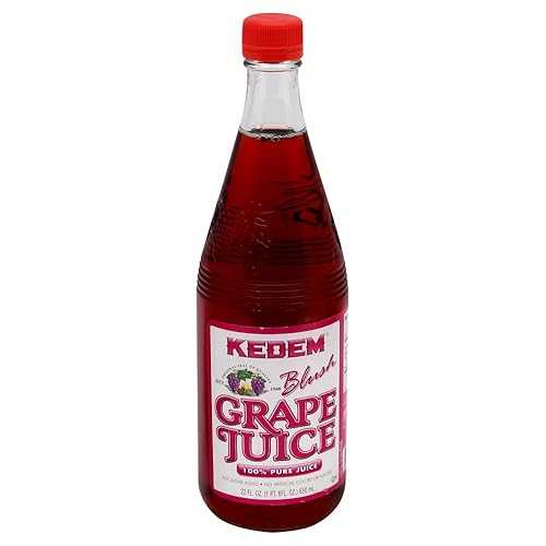 ケデム 毛はらい 葡萄 清涼飲料水、22 薬局衡オンス (6 個風呂敷き包み) Kedem Blush Grape Juice,22-ounces (Pack of6)