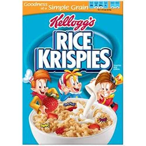 Kellogg\u0027s Kelloggs Rice Krispies, 9-Ounce (Pack of 4)