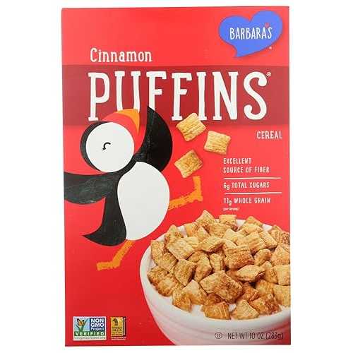Barbara\u0027s Bakery Puffins Cereal, Cinnamon, 10-Ounce ( pack of 60)60