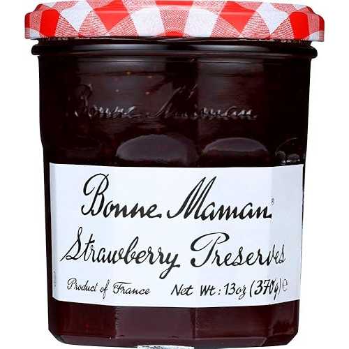 ボンヌ ママン B62820 ボンヌ ママン オランダ苺 プリザーブ - 6x13薬局衡オンス Bonne Maman B62820 Bonne Maman Strawberry Preserves -6x13薬局衡オンス