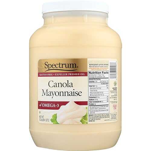 Spectrum Naturals キャノーラ マヨネーズ 1 gal (4 個容器に並べる) Spectrum Naturals Canola Mayonnaise 1 Gal (Pack of 4)