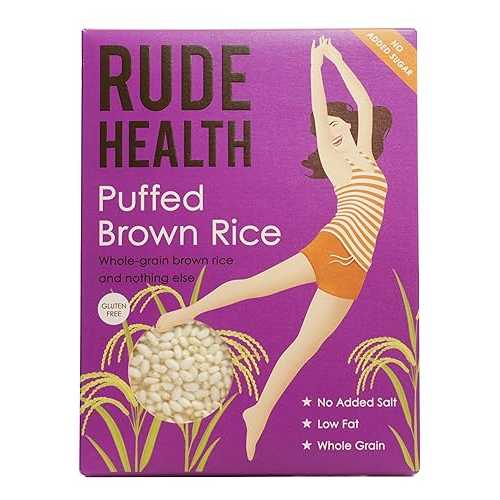 ルードヘルス パフ玄米 225g 6個入 Rude Health Puffed Brown Rice 225g - Pack of 6