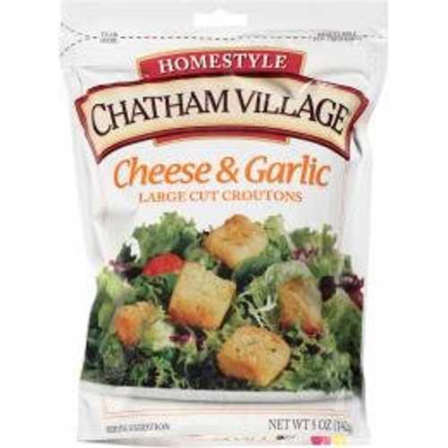 チャタム ヴィレッジ ラージ とり捨てる 乾酪 \u0026 葫 クルトン 5 薬局衡オンス (量目6) Chatham Village Large Cut Cheese \u0026 Garlic Croutons 5 薬局衡オンス. (qty. 6)