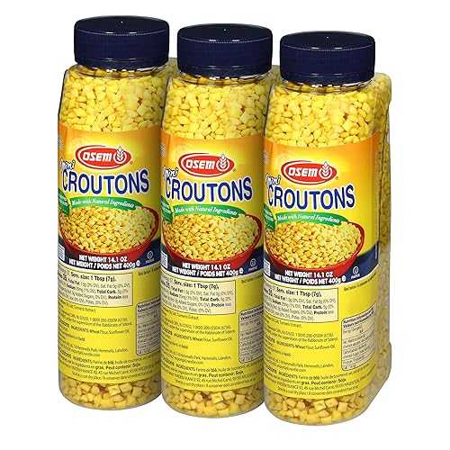 Osem Mini Mandel Croutons 14.1 薬局衡オンス (Pack of 3)