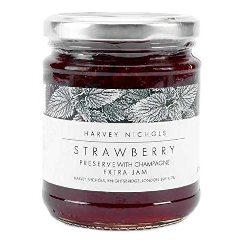 ハーベイ ニコルズ オランダ苺 ジャム 三鞭酒付き添い人 - 340g (0.75英国ポンド) Harvey Nichols Strawberry Jam With Champagne - 340g (0.75lbs)