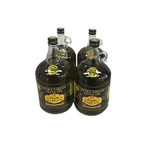SAIFAN エクストラバージン オリーブ油絵の具 - 2.85 L (4 本容器に並べる) SAIFAN Extra Virgin Olive Oil - 2.85 L (Pack of 4 bottles)