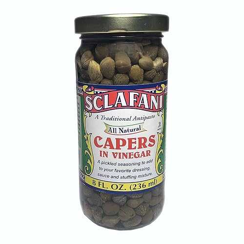 ケッパーの酢漬け 8 液量薬局衡オンスの瓶 (12 容器に並べる) Gus Sclafani Fine Italian Imports Capers インチ Vinegar 8 fl 薬局衡オンス jar (12 Pack)