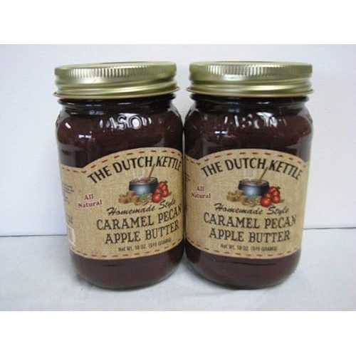 The Dutch Kettle Caramel Pecan Apple Butter 2- 18 0z jars