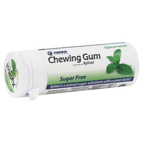 Hager Pharma キシリトール チュインガム - スペア部品ペパーミント - 30 カラット - 6 個入り口・入口容れもの miradent Hager Pharma Xylitol Chewing Gum - Spearmint - 30 Ct - Case Of 6
