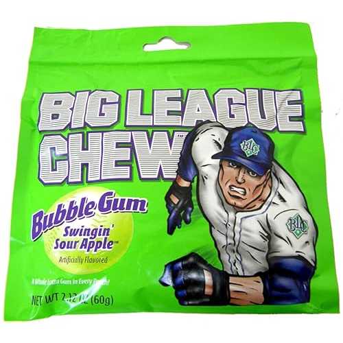 Big League Chew Sour Apple Bubble Gum - 2.1 薬局衡オンス (24 pack)
