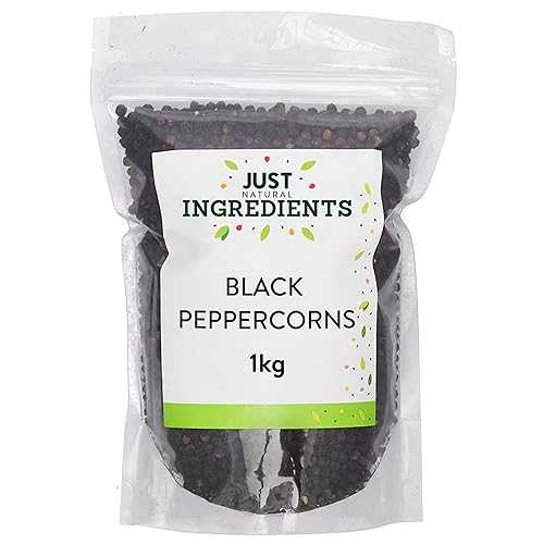 JustIngredients 黒コショウ ルース 1 Kg JustIngredients Black Peppercorns Loose 1 Kg