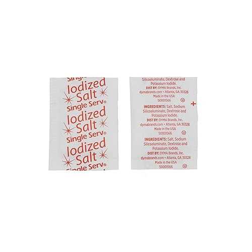 Single Serv Flat Salt Packets - Easy Open and Sprinkle for Perfect Seasoning, Ideal for Condiment Stations - 3000 Individual Salt Packets, 0.6g Servings