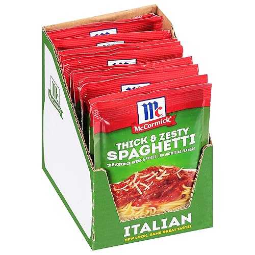 マコーミック スパゲティー、朦々たるでピリ辛、1.37 薬局衡オンス (24 個容器に並べる) McCormick Spaghetti, Thick \u0026 Zesty, 1.37-Ounce Units (Pack of 24)