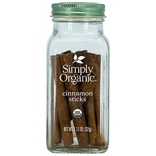 Simply Organic Cinnamon Sticks, Certified Organic / 1.13 薬局衡オンス / Pack of 6 / Cinnamomum burmannii (Nees \u0026 T. Nees) Blume