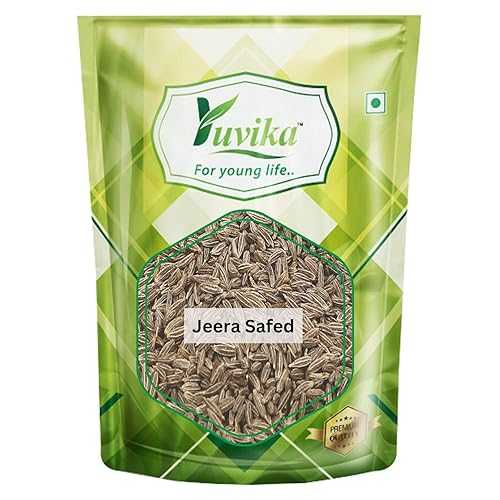 YUVIKA Jeera Safed - Cuminum Cyminum - ホワイトクミンシード (900 瓦) YUVIKA Jeera Safed - Cuminum Cyminum - White Cumin Seeds (900 Grams)