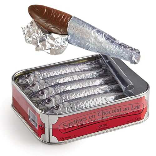 The Meadow Sardines en Chocolat au Lait - Milk Chocolate Sardines インチ a Gift Tin_AB