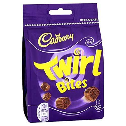キャドバリー トワールバイツ 黒茶 109g×10袋(まとめ買い) Cadbury Twirl Bites Chocolate 10 x 109g Bags (Bulk Buy)