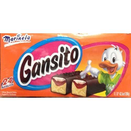 2 x 24 Pieces Gansito Marinela Delicious Filled Snack Cake (Two Boxes per Order) by Marinela
