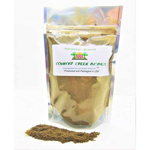 5 lbs Ground Marjoram Seasoning- Its taste is warm, aromatic, slightly sharp, and somewhat bitter. - Country Creek LLC COUNTRY CREEK ACRES GROWING IS IN OUR ROOTS 5 lbs Ground Marjoram Seasoning- Its taste is warm,