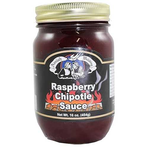 アーミッシュ 華燭の典 ラズベリー チポトレ 出どころ、2 16 薬局衡オンス (454g) 瓶 Amish Wedding Raspberry Chipotle Sauce, TWO 16 薬局衡オンス. (454g) Jars