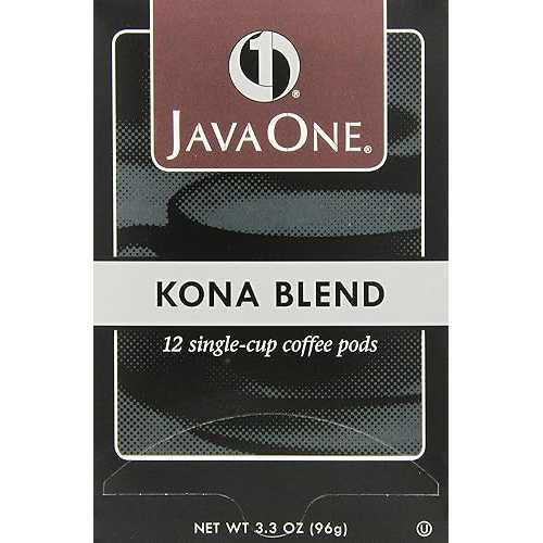java One Kona Blend、ライトローストコーヒー、12個入り口・入口ポ??ッド、3.3薬局衡オンス(6個風呂敷き包み) java Trading Co. java One Kona Blend, Light Roast Coffee, 12-Count Pods, 3.3 Oz (Pack of 6)
