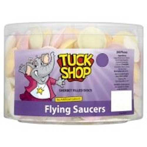 連合王国レトロスイーツ タック販売店 空飛ぶレコード盤 200個 British Retro Sweets Tuck Shop Flying Saucers 200 Pieces