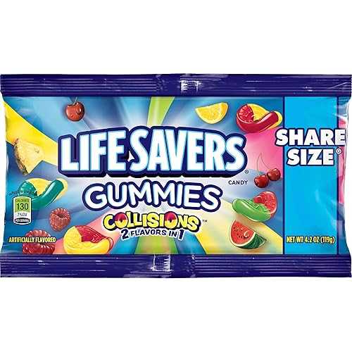 Life Savers Collisions Gummies - 1 容器に並べるあたり近所 15 個入り口・入口 -- 1 容れものあたり近所 6 容器に並べる入り口・入口。 Wrigley\u0027s Life Savers Collisions Gummies - 15 count per pack -- 6 packs per case.