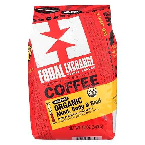 100% Organic Whole Bean Mind, Body \u0026 Soul Coffee Equal Exchange 100% Organic Whole Bean Mind, Body \u0026 Soul Coffee