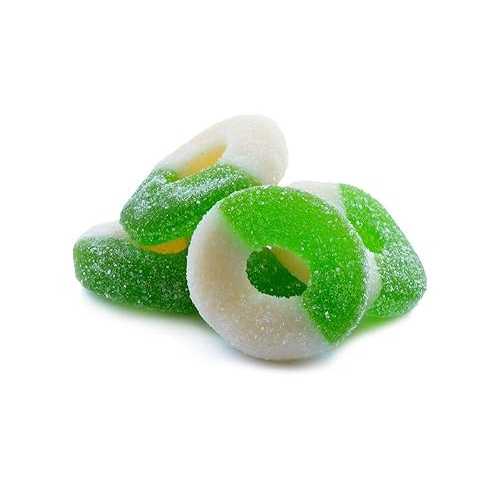 グミアップルリング (10重量ポンド入れもの) BFYSYO Gummy Apple Rings (10重量ポンド Case)