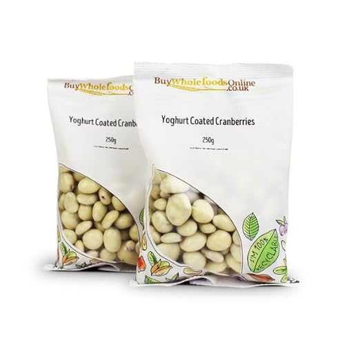 Whole Foods ヨーグルトコーティングクランベリー (500g) を買いもとめるする Buy Whole Foods Yoghurt Coated Cranberries (500g)