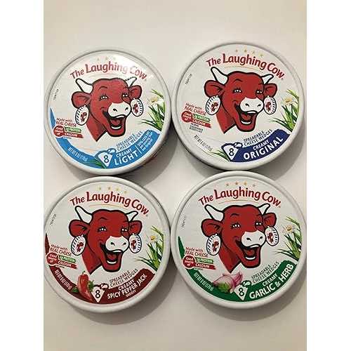 The Laughing Cow スプレッドブル 乾酪 ウェッジ 多種多様さ 容器に並べる The Laughing Cow Spreadable Cheese Wedge Variety pack