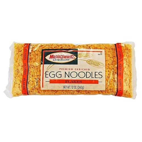 MANISCHEWITZ Flakes Egg Noodles, 12-Ounce Bags (Pack of 12)